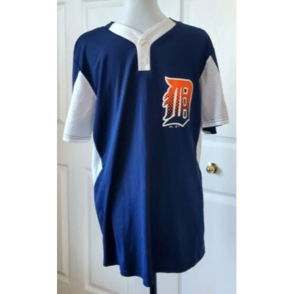 Detroit Tigers Mens Majestic Cool Base Jersey #6 AL Kaline Jersey EUC Sz M - Picture 1 of 4